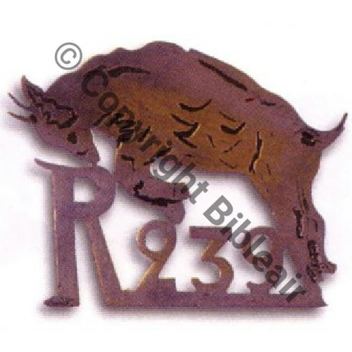 239  1918 R.239 Metal argente decoupe 2Anneaux Sc.BARTLETT 